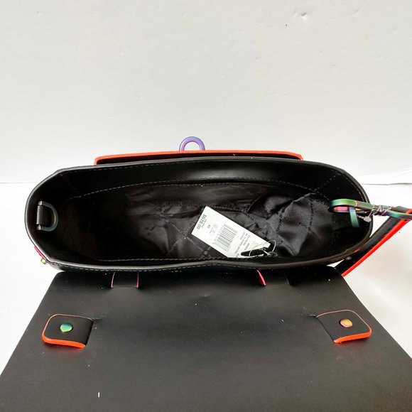 Michael Kors Manhattan Medium School Satchel Shoulder Crossbody Bag Black - Picture 11 of 12